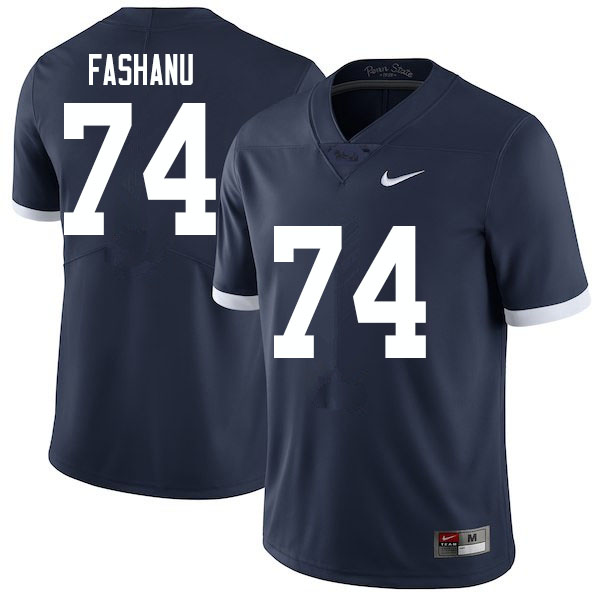 Men #74 Olu Fashanu Penn State Nittany Lions College Football Jerseys Sale-Retro